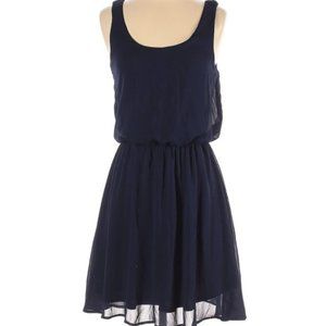 Xhilaration Casual Blue Summer Dress Size Small